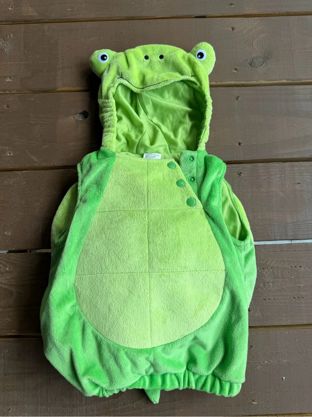 Turtle Green Hooded Baby Costume 12-18 months